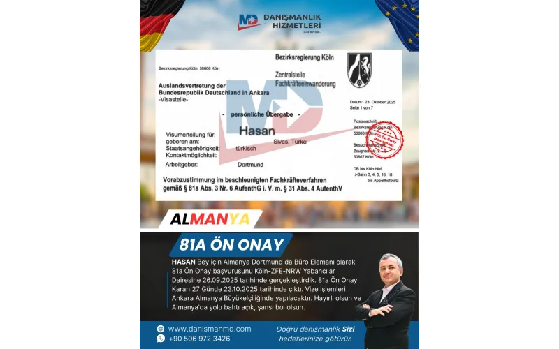 Almanya da Diploma Denklik ve Vize İşlemleri - MD Danışmanlık Hizmetleri Antalya