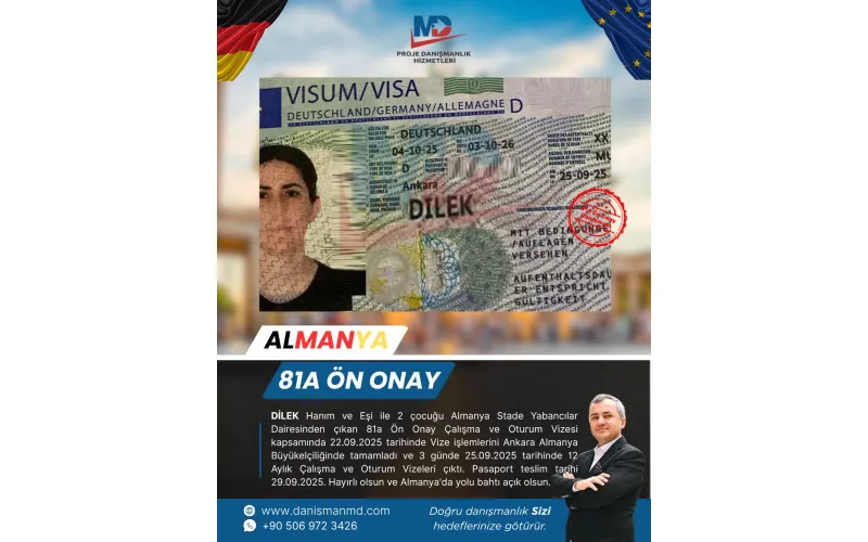 Almanya da Diploma Denklik ve Vize İşlemleri - MD Danışmanlık Hizmetleri Antalya
