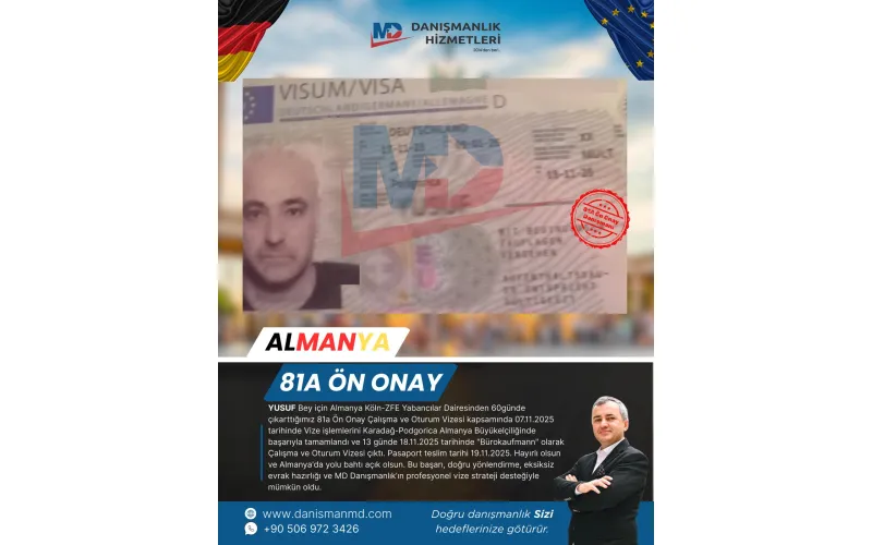 Almanya da Diploma Denklik ve Vize İşlemleri - MD Danışmanlık Hizmetleri Antalya