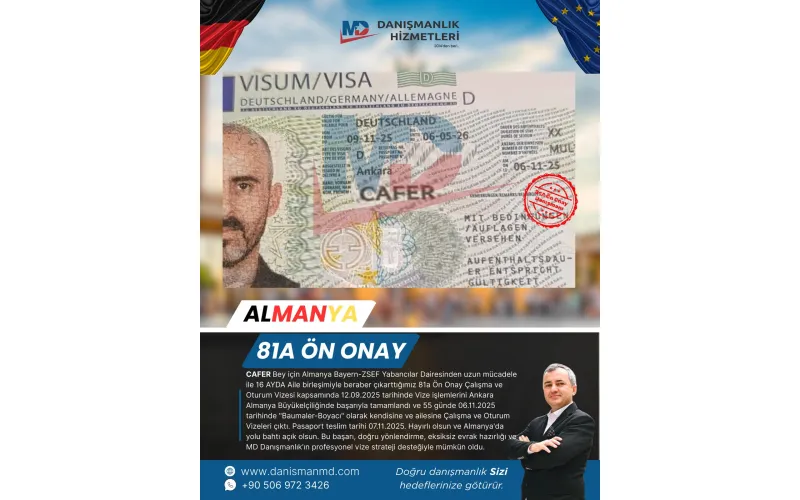 Almanya da Diploma Denklik ve Vize İşlemleri - MD Danışmanlık Hizmetleri Antalya