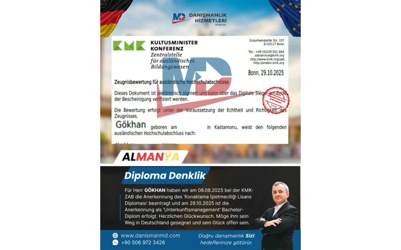 Almanya da Diploma Denklik ve Vize İşlemleri - MD Danışmanlık Hizmetleri Antalya