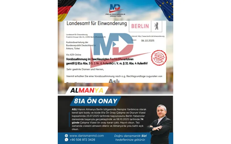 Almanya da Diploma Denklik ve Vize İşlemleri - MD Danışmanlık Hizmetleri Antalya
