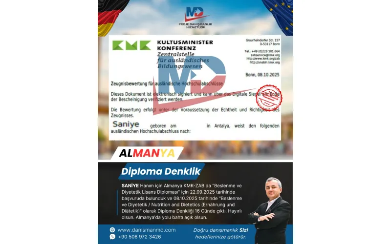 Almanya da Diploma Denklik ve Vize İşlemleri - MD Danışmanlık Hizmetleri Antalya
