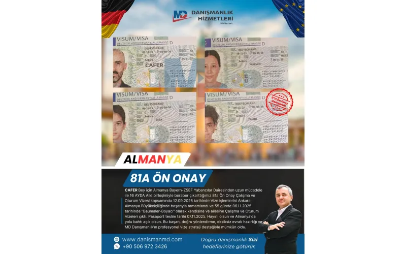 Almanya da Diploma Denklik ve Vize İşlemleri - MD Danışmanlık Hizmetleri Antalya