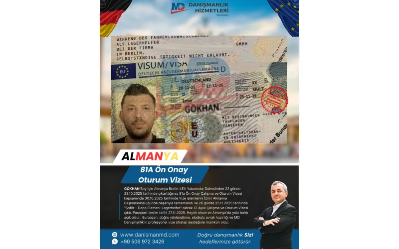 Almanya da Diploma Denklik ve Vize İşlemleri - MD Danışmanlık Hizmetleri Antalya